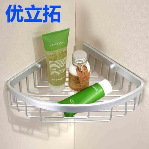 Thicker bathroom single double double triple tripod kitchen bathroom racks tripod space aluminum triangular basket