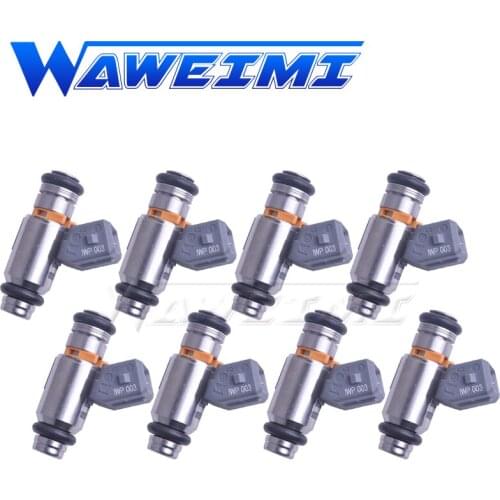 WAWEIMI 8 Pieces OE IWP003 IWP-003 Fuel Injector Valve For Fiat Palio Weekend 1.4 8V 2006/2008 Tunning Car
