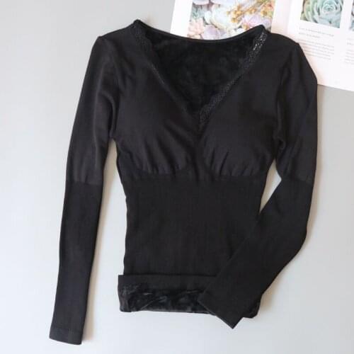 Women 2021 Autumn Winter Thermal Underwear Top Female Solid Warm Intimates Seamless Thermal Underwear Ropa Termica Mujer X374