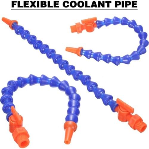 1pc Nozzle Flexible Plastic Water Oil Coolant Pipes Hoses 300mm with Switch Valve For CNC Machine Lathe Milling Mayitr
