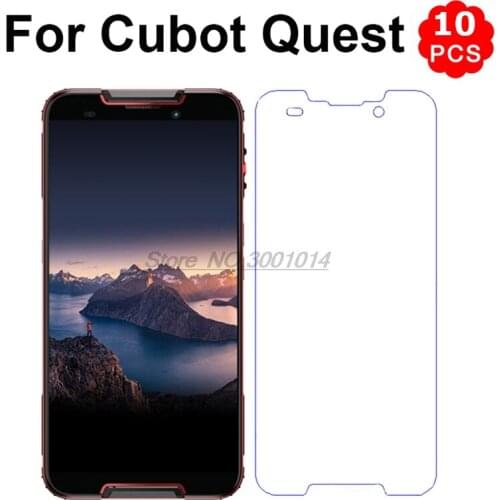 10Pcs Tempered Glass For Cubot Quest Glass Screen Protector 9H Tounghened Smartphone Front LCD Film For Cubot Quest Case Cover