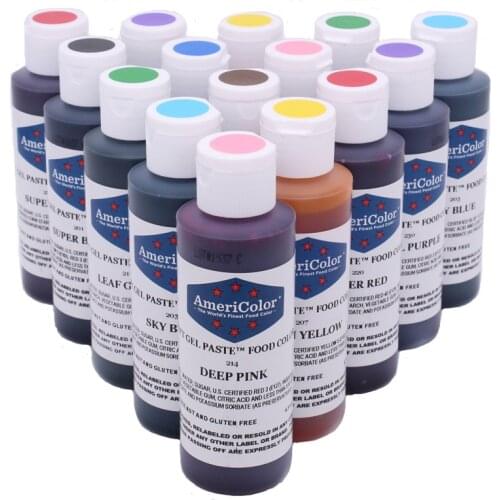 128g American Americolor Natural Edible Coloring Fondant Biscuits Macaron Dessert Cake Baking Ingredients Large Bottled