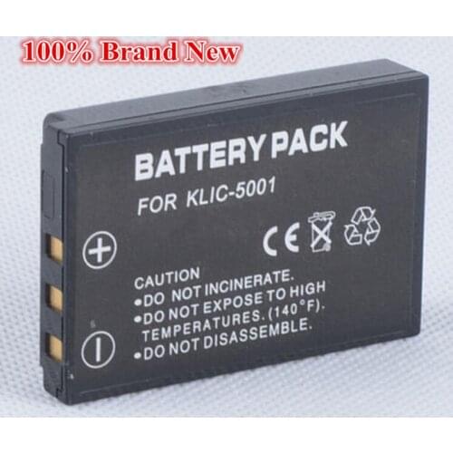 1800mah 100% brand new Replacement Camera Battery For Kodak KLIC-5001 KLIC5001 DX7630 DX7440 DX7591 Z7590 Z730 Z760 P712 P880