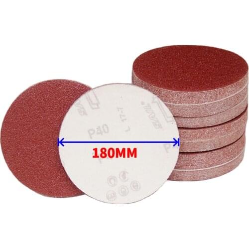 7 inch red sand 180mm, disc, flocking, putty powder, dry sandpaper, self-adhesive, sanding, polishing sheet, abrasive sheet