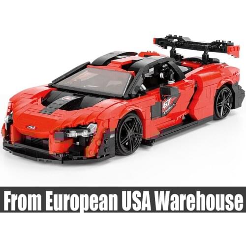 MOULD KING 10007 Car Toys The Senna Car Model 1182Pcs Building Blocks Assembly Bricks Toys Kids Christmas Gifts