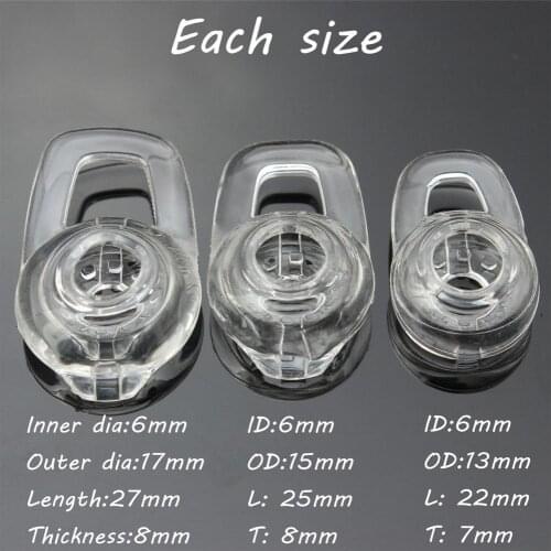 Bluetooth Headset Ear Cap Transparent Silicone Earhook Loop Clip Replacement Set For Blueant Endure Headset Ear Hook Ear Gel