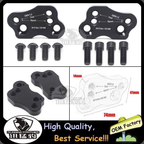 Black Motorcycle Handle Bar Clamp Raised Extend Handlebar Mount Riser For HONDA Gold wing GL1800 2018 2019