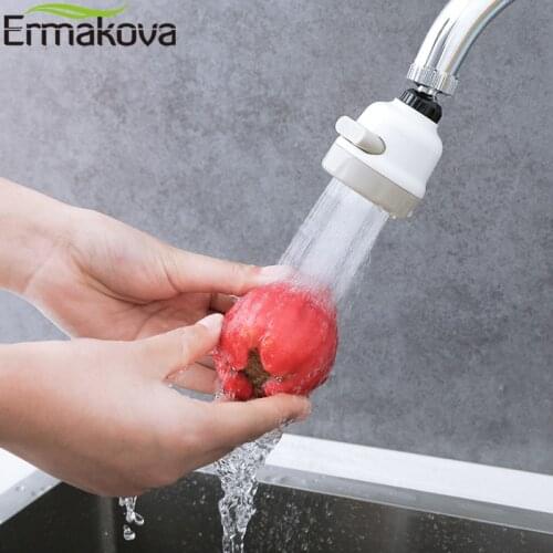 ERMAKOVA Faucet Sprayer Three-Gear Adjustable Water Saving Faucet Nozzle 360 Degrees Swivel Aerator Purifier Splashing Water Tap