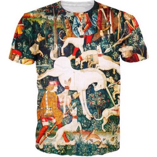Killer Unicorn Graphic Tshirt Homme Summer Short Sleeve Tops New Arrival O-neck Fashion Comfortable Tees