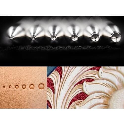 Saddle Making Tools Carving Leather Craft Stamps tool kit mold carft emboss stamp DIY material for veg leather 6 size