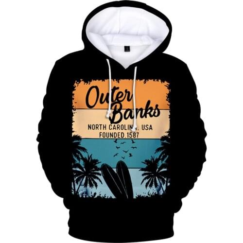 Men Women Pullover New Outer Banks Hoodie John B And Kiara Colored Clothes Harajuku Tracksui Kawaii Kids Sweatshirt