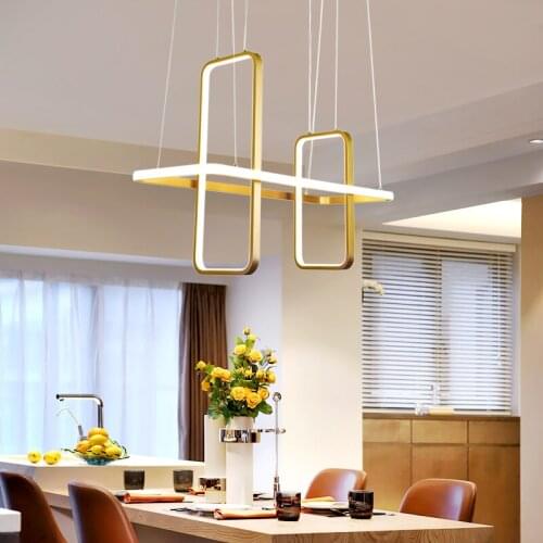 Nordic Modern led pendant lights for dining living room shop led hanging pendant lamp fixture Matte black/white/gold finished