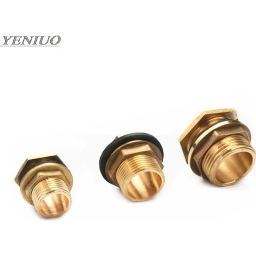 Copper Water Tank Connector 1/2" 3/4" 1" Male Brass Pipe Single Loose Key Swivel Fittings Nut Jointer