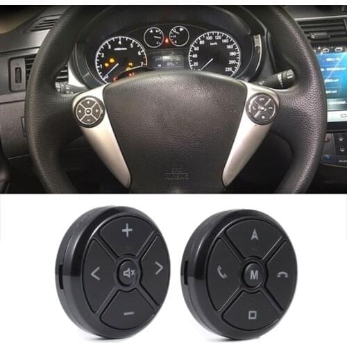 Light Button Car Steering Wheel DVD GPS Wireless Smart Button Key Remote Control 28GC