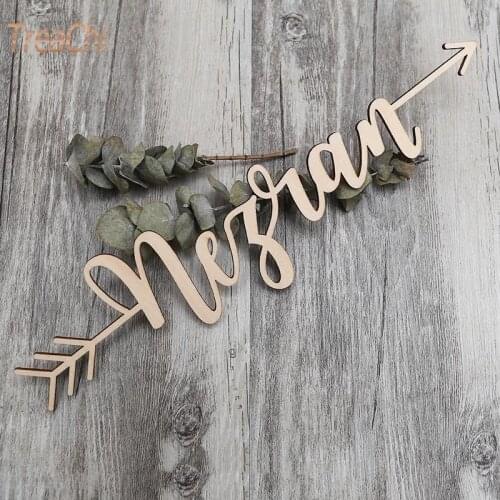 Party Photo Booth Props Wooden Script Word Wall Decor Bedroom Sign Name Nursery Decorationbirthday Gift