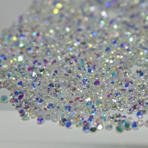 1.2mm 1440Pcs/Pack Crystal AB Nail Art Rhinestone Glass Micro Tiny Mini Rhinestones Manicure Decoration