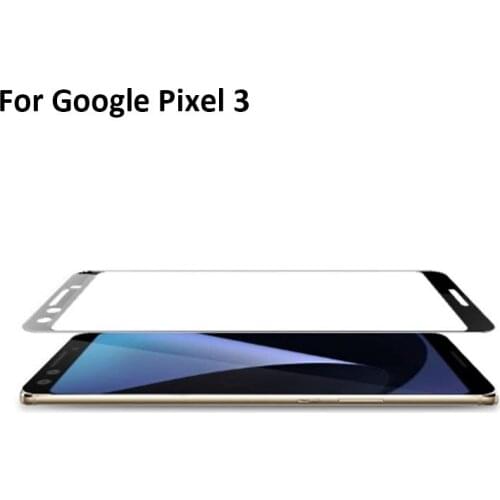 2PCS Ultra-Thin screen protector Tempered Glass Black full Screen protective For Google Pixel 3 Pixel3