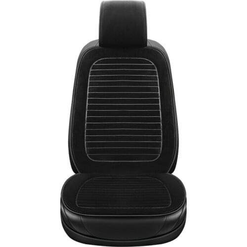 Warm Car Seat Cushion For Autumn And Winter New Plush Free Binding Cover Non-slip Seat Cushion Front Seat Warm Cushion Pad