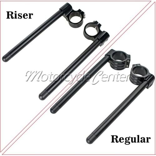 41mm Clip Ons Riser Regular Clip-on Fork Tube Racing CNC Handlebars For Suzuki GSXR1100 GSXR750 SV650 GSXR 750 1100 Black