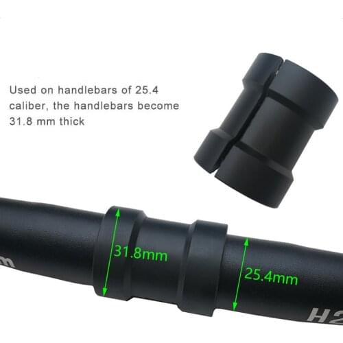 Bicycle Handlebar Diameter Adapter 25.4 to 31.8mm Installation Aperture Adjust MTB Road Bike Stem 31.8 Convert to 25.4mm