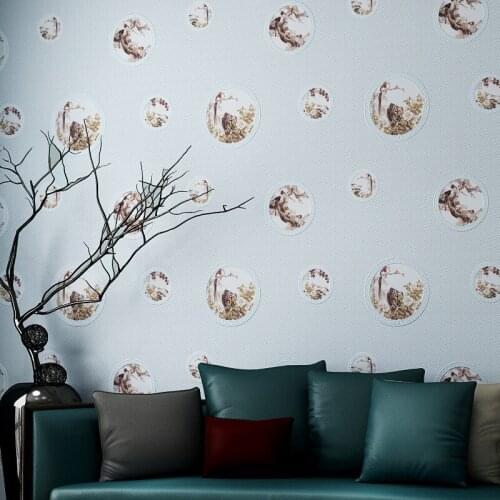 Beibehang Chinese classical wallpaper bedroom study restaurant non - woven environmental protection simple nostalgic wallpaper