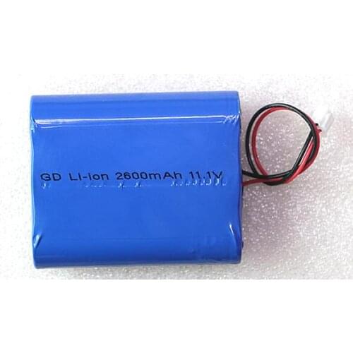 Free shipping 11.1v 18650 2600mah li-ion rechargeable battery pack 18650-3S lithium battery