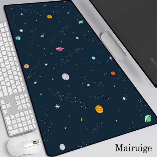 400*900 Starry Sky Cartoon Large Mouse Pad PC Laptop XXL MousePad Anime Desk Mat Computer Gaming Accessories Anime Keyboard Pad