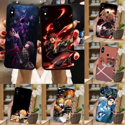 Kimetsu No Yaiba Demon Slayer Anime Phone Case For Xiaomi Redmi note 7 8 9 pro 8T 9A 9S Mi Note 10 Lite pro