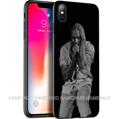 Black tpu case for iphone 5 5s SE 2020 6 6s 7 8 plus x 10 case silicone cover for iphone XR XS 11 pro MAX case Kanye Omari West