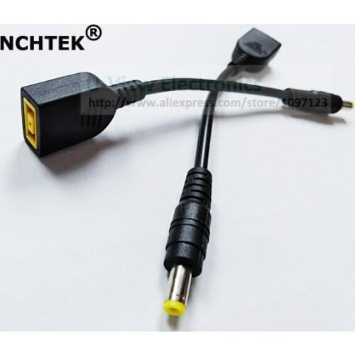 DC 5.5x2.5MM Male To Square Female Connector Cord Cable For Lenovo IdeaPad Connector Charger Adapter/Free DHL Shipping/100PCS