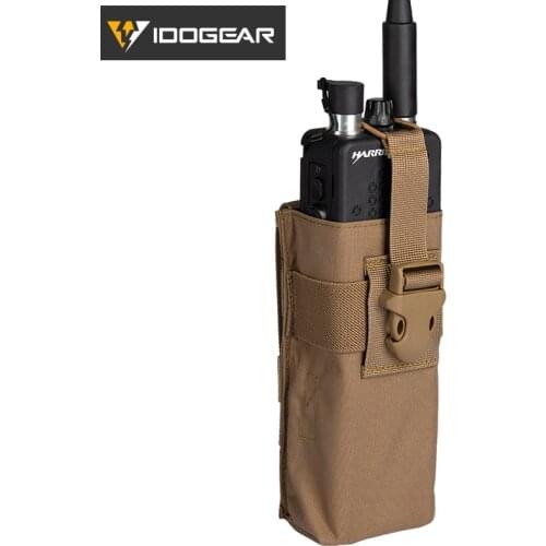 IDOGEAR Airsoft Radio Pouch For Walkie Talkie MOLLE MBITR AN/ TRI PRC148 152 Ourdoor Sports Tactical Tool Pouch 3552