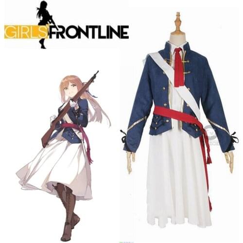 Game Girls' Frontline Cosplay Springfield M1903 Cosplay Costumes Super Soldier Outfit Knee-high Boots Have tiara Halloween