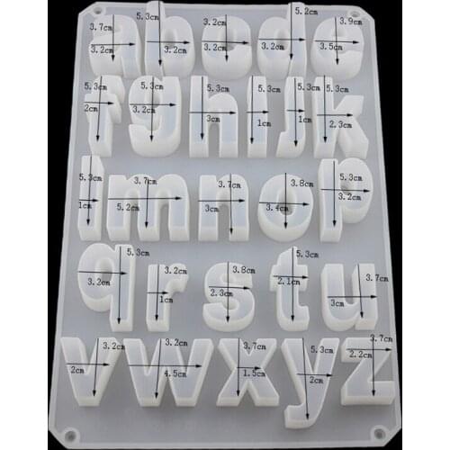 English Letter Pendant Resin Mold Kit Alphabet Resin Casting Mold Art Craft Tool