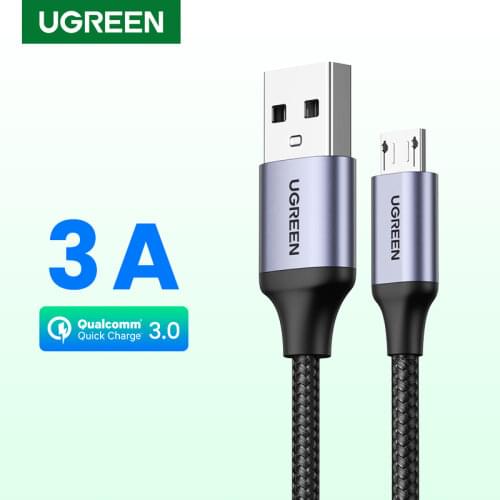 UGREEN Micro USB Cable 3A Fast Quick Charger Cable USB to Micro USB 2.0 Android Charging Cord for Samsung Galaxy S7 S6 Note Wire