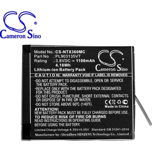 CameronSino for INSTA360 One X PL903135VT PL903135VT-S01 battery