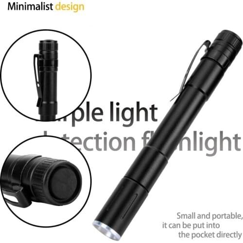 Mini UV Torch 395nm UV Black Light UV Flashlight for UV Glue Curing Rocks Pet Urine Detector Telescopic Zooms AC889