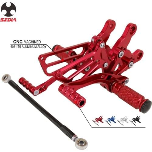 Motorcycle CNC Adjustable Foot Pegs Rear Set Footpegs Footrests For Honda CBR400RR NC23 NC29 CBR900RR 893CC SC28 CBR919RR SC33