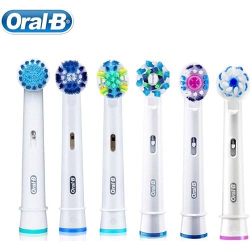 Oral-B Brush Heads Original Replaceable Brush Heads Precision Clean EB17/EB18/EB20/EB25/EB50/EB60 4 Pieces in One Pack