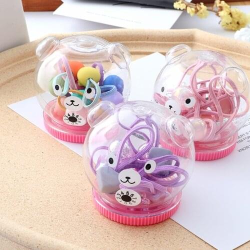 10pcs Cute Hair Bands children hair Accessories Hair Ring Rubber Band Elastic Headband Girls Ponytail Holder Ornaments