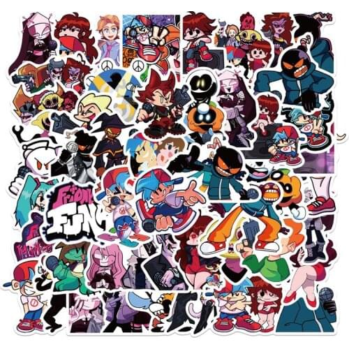 10/30/50 pcs Game Friday Night Doodle Decal Kids DIY Laptop Guitar Luggage Bicycle Phone Waterproof Anime Cartoon Stickers Toys