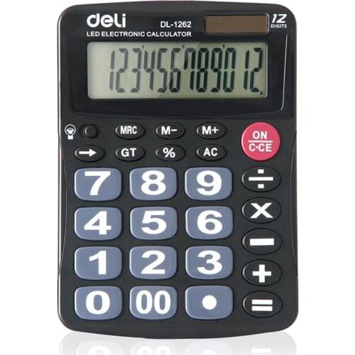 2018 LED Electronic Calculator Dual Solar with Large Display Big Buttons Desktop Calculating Light Calculadoras