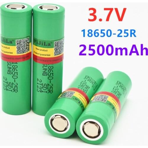 100% Original forSamsung 3.6V 18650 2500mah INR18650 25R 2500mah 20A battery scrapping lithium batteries screwdriver flashlight