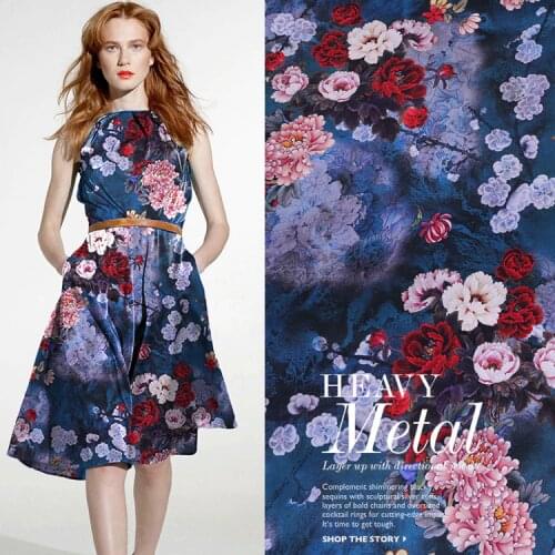 New Product Wide Digital Printing Stretch Satin Silk Fabric Soft And Slippery Mulberry Silk Clothing Cheongsam Fabric