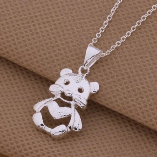 Wholesale High quality silver plated Fashion jewelry chains necklace pendant WN-180