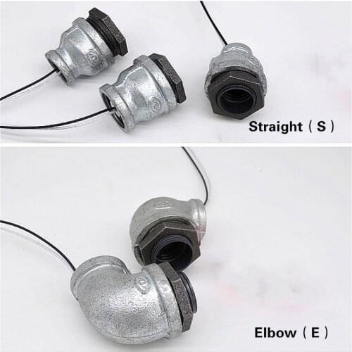 Plastic galvanized lamp holder screw light bulb socket DN15 DN20 DN25 Creative retro industrial LOFT water pipe light fittings