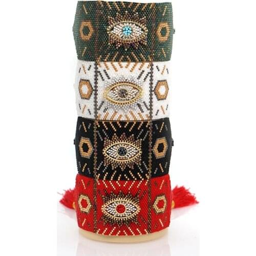 Rttooas Turkish Lucky Evil Eye Charm Bracelets Women MIYUKI Beaded Bracelet Pulseras Mujer Moda 2020 Handmade Fashion Jewelry