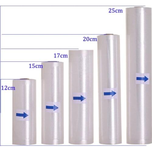 Vacuum Packaging Rolls Vacuum Plastic Bag Storage Bags home Vacuum Sealer Food Saver 12*50 17*50 20*50 25*50 28*50m 5PCS/lot