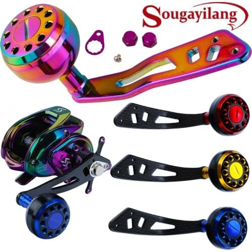 Sougayilang Power Handle Compatible Fishing Reel Handle Baitcasting Tolling Reel Handle Left Right Ultralight Reel Handle