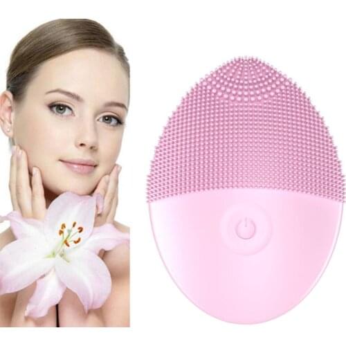 Battery models Silicone Face Cleansing Brush Electric Face Cleanser Electric Facial Cleanser Cleansing Skin Deep Washing