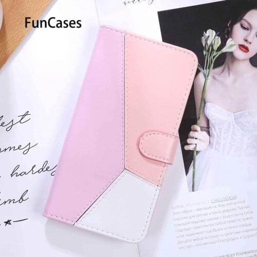 Silicone Cases Covers For accesorios Oneplus 7T Pro Pink PU Leather Wallet Case sFor Oneplus accesorios 7 Pro 7T Carcasa Cute